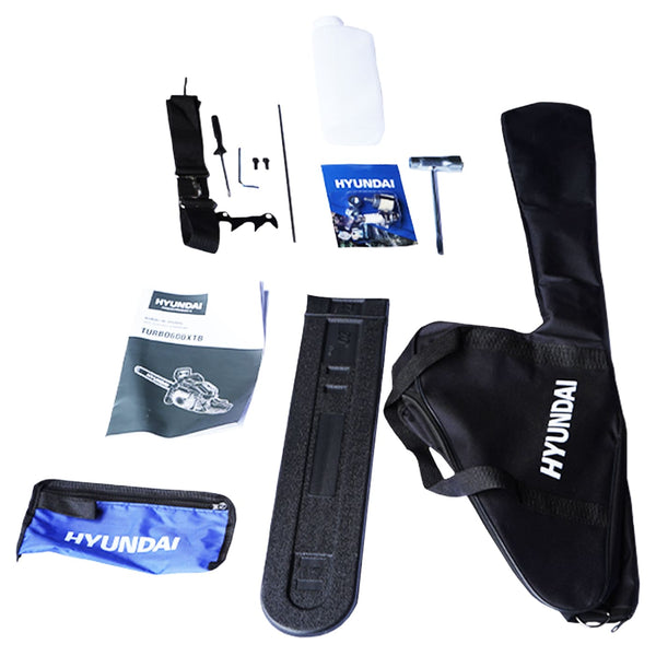 Motosierra Profesional Hyundai C/Barra 20 Pulgadas 2.7 Hp C/Bolsa De Transporte – TURBO600XTB