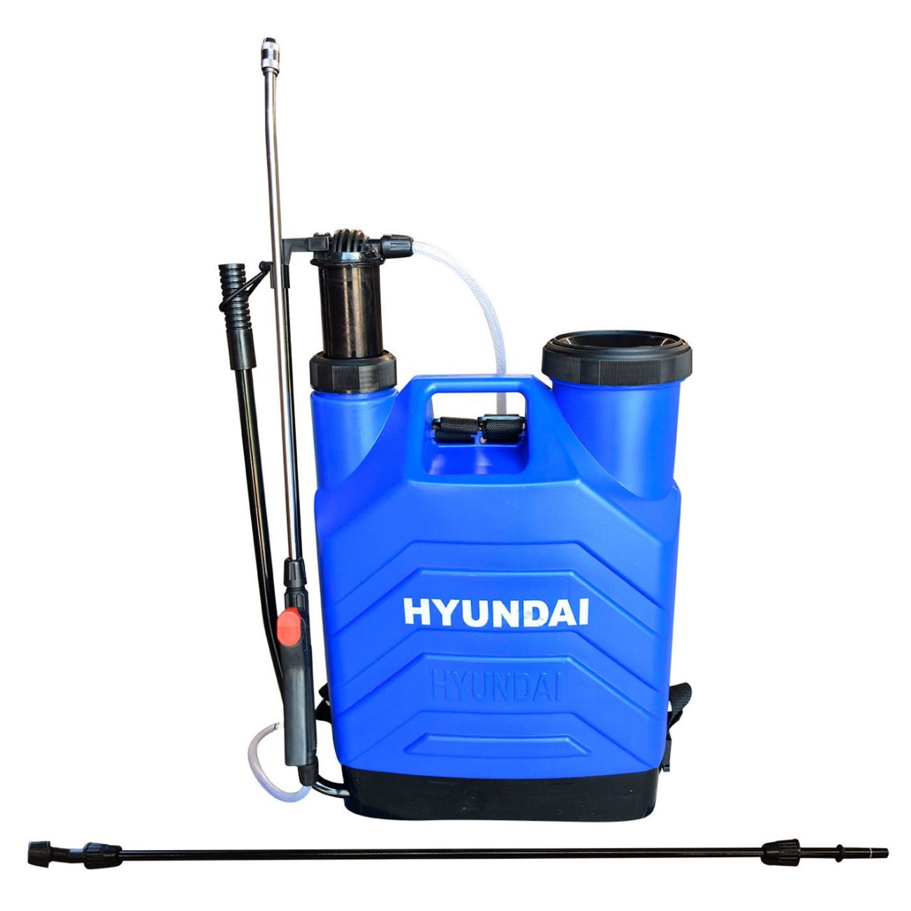 FUMIGADORA MANUAL HYUNDAI 20 LITROS C/DOBLE LANZA AZUL - HYD2016XT