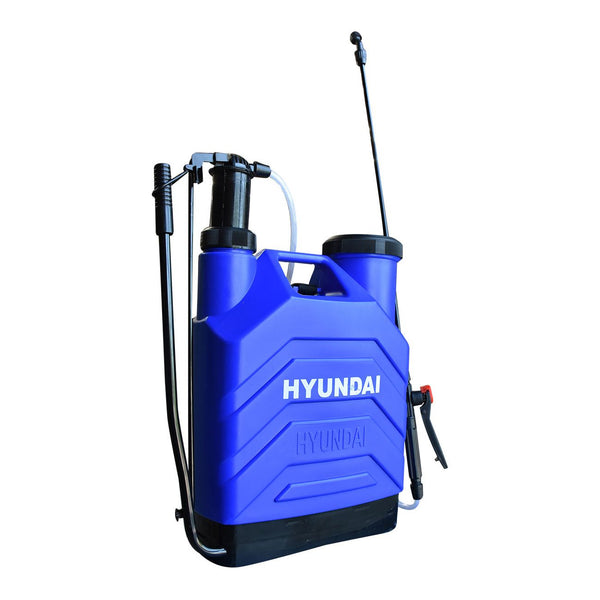 FUMIGADORA MANUAL HYUNDAI 20 LITROS C/DOBLE LANZA AZUL - HYD2016XT