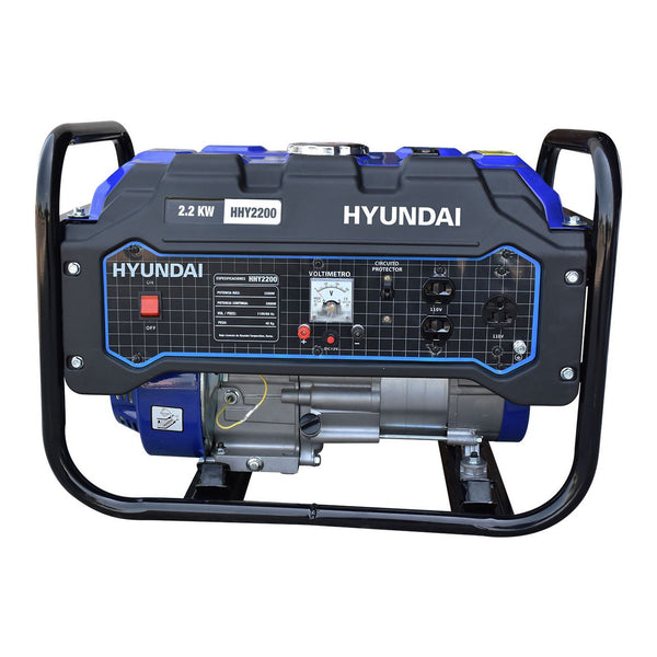 GENERADOR HYUNDAI PORTATIL 2.0-2.2 KW C/MOTOR 6.5 HP - HHY2200