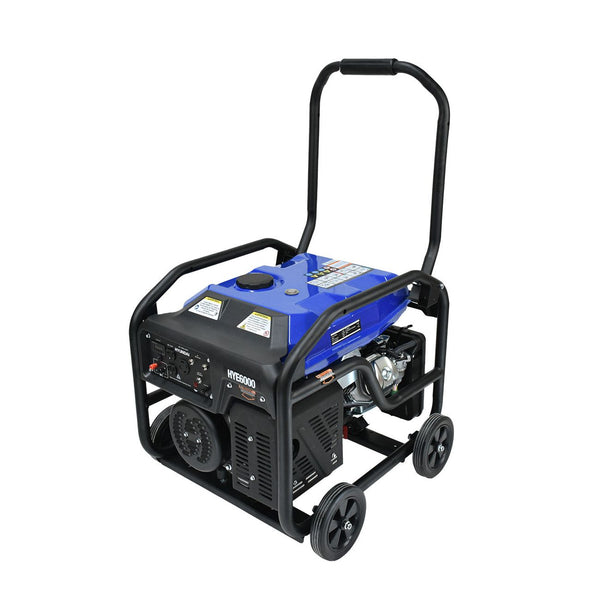 GENERADOR PROFESIONAL HYUNDAI 6000W C/MOTOR 13.1 HP 110V/220V - HYE6000