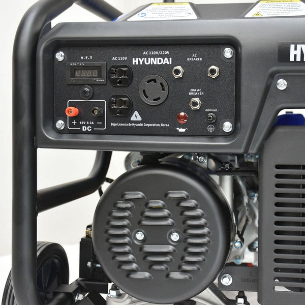 GENERADOR PROFESIONAL HYUNDAI 6000W C/MOTOR 13.1 HP 110V/220V - HYE6000