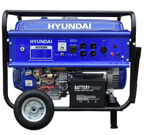 GENERADOR HYUNDAI PORTATIL 5.0-5.5 KW C/MOTOR 13 HP – HHY5500